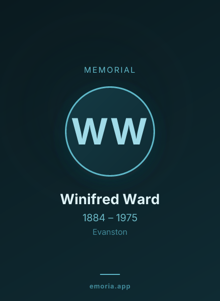 Memorial portrait of Winifred Ward