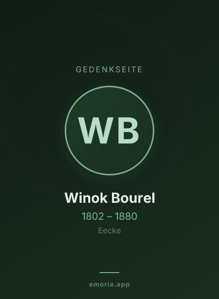 Gedenkportrait von Winok Bourel