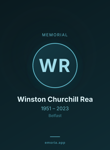 Memorial portrait of Winston Churchill Rea