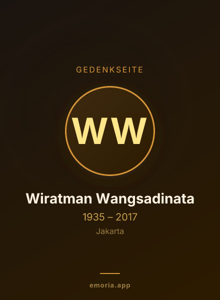 Gedenkportrait von Wiratman Wangsadinata