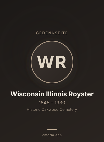 Gedenkportrait von Wisconsin Illinois Royster