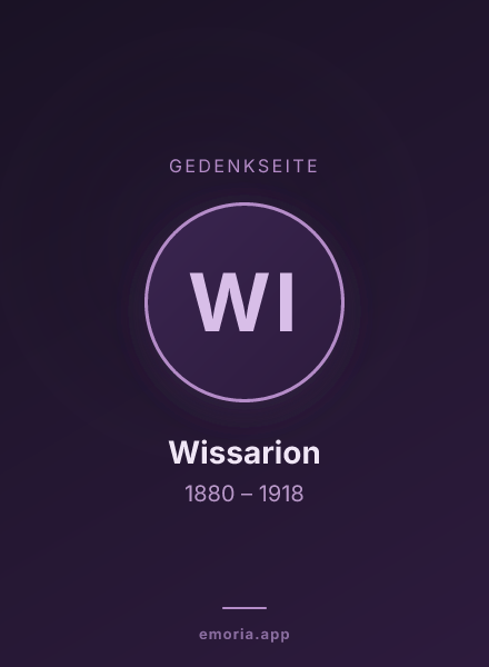 Gedenkportrait von Wissarion