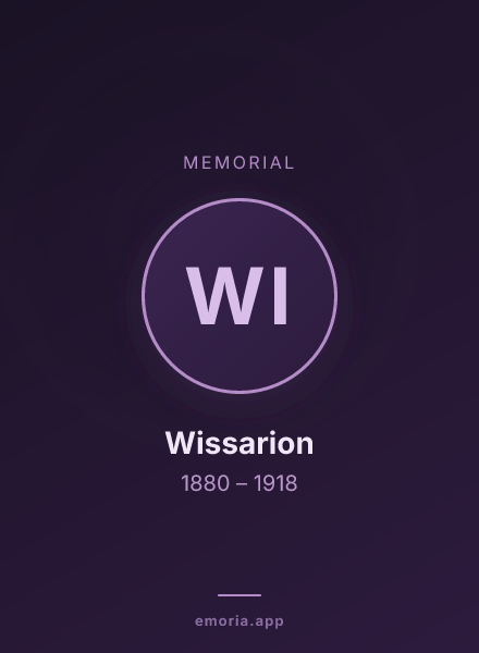 Memorial portrait of Wissarion