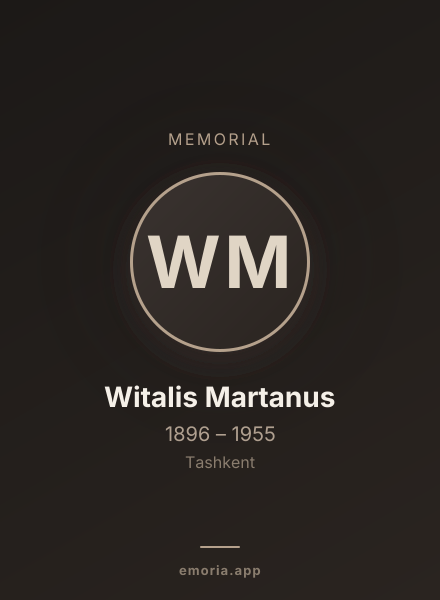 Memorial portrait of Witalis Martanus
