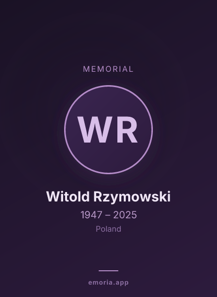 Memorial portrait of Witold Rzymowski