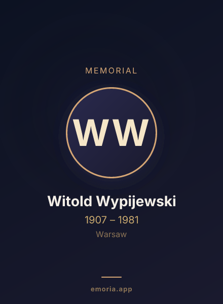 Memorial portrait of Witold Wypijewski
