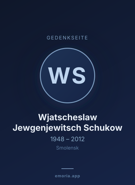 Gedenkportrait von Wjatscheslaw Jewgenjewitsch Schukow