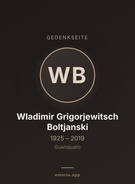 Gedenkportrait von Wladimir Grigorjewitsch Boltjanski