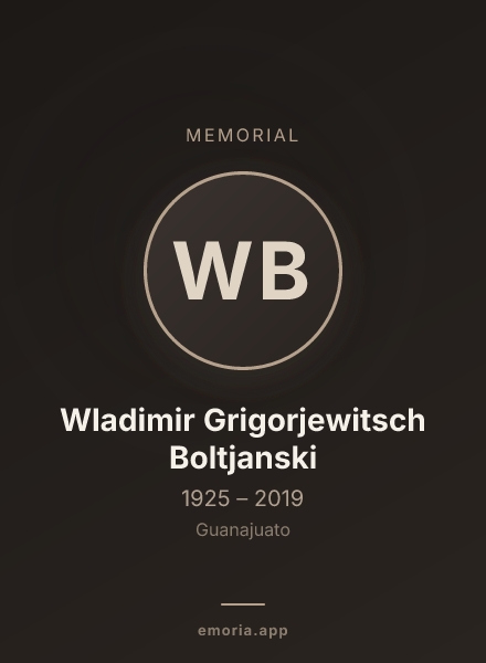 Memorial portrait of Wladimir Grigorjewitsch Boltjanski