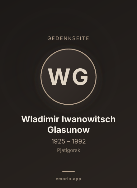 Gedenkportrait von Wladimir Iwanowitsch Glasunow