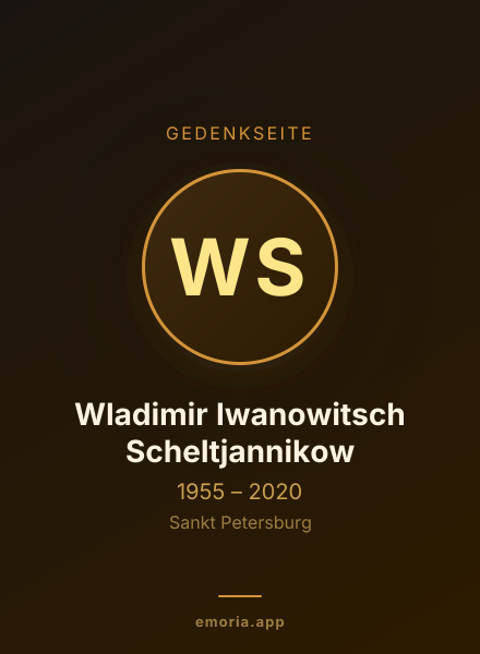 Gedenkportrait von Wladimir Iwanowitsch Scheltjannikow