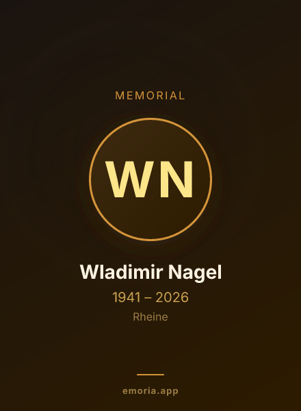 Memorial portrait of Wladimir Nagel
