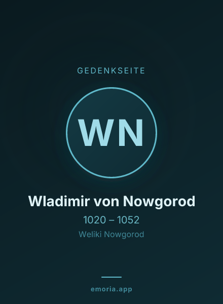 Gedenkportrait von Wladimir von Nowgorod