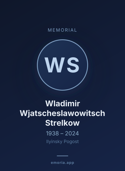 Memorial portrait of Wladimir Wjatscheslawowitsch Strelkow