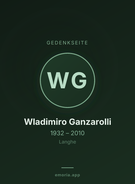 Gedenkportrait von Wladimiro Ganzarolli