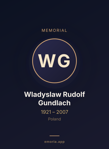 Memorial portrait of Wladyslaw Rudolf Gundlach