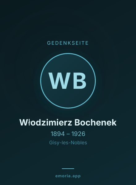 Gedenkportrait von Włodzimierz Bochenek