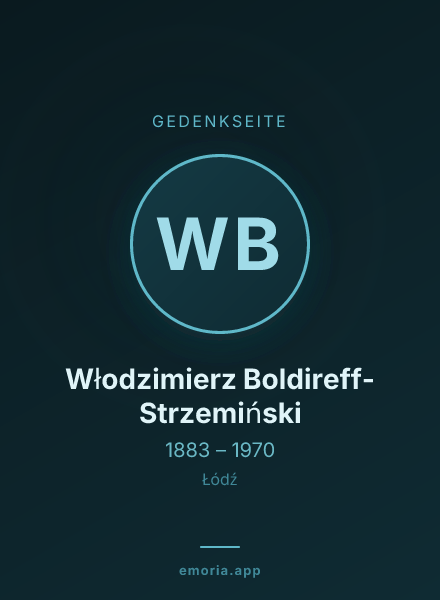 Gedenkportrait von Włodzimierz Boldireff-Strzemiński