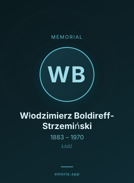Memorial portrait of Włodzimierz Boldireff-Strzemiński