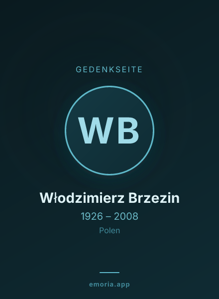 Gedenkportrait von Włodzimierz Brzezin