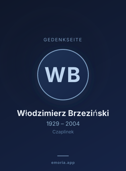 Gedenkportrait von Włodzimierz Brzeziński