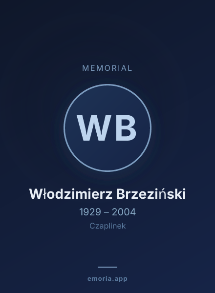 Memorial portrait of Włodzimierz Brzeziński
