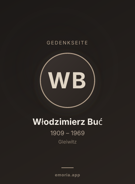 Gedenkportrait von Włodzimierz Buć