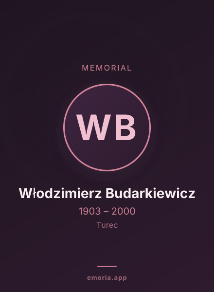 Memorial portrait of Włodzimierz Budarkiewicz