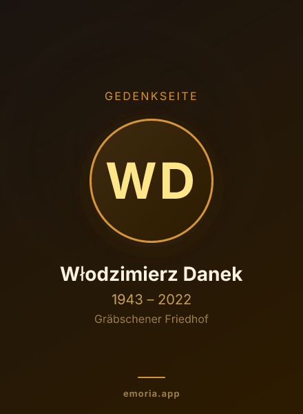 Gedenkportrait von Włodzimierz Danek