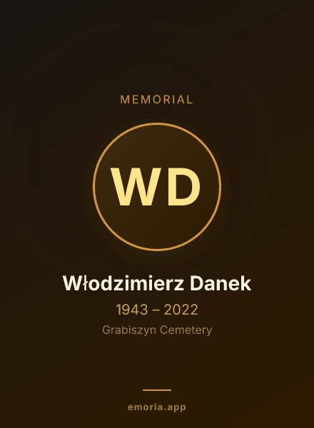 Memorial portrait of Włodzimierz Danek
