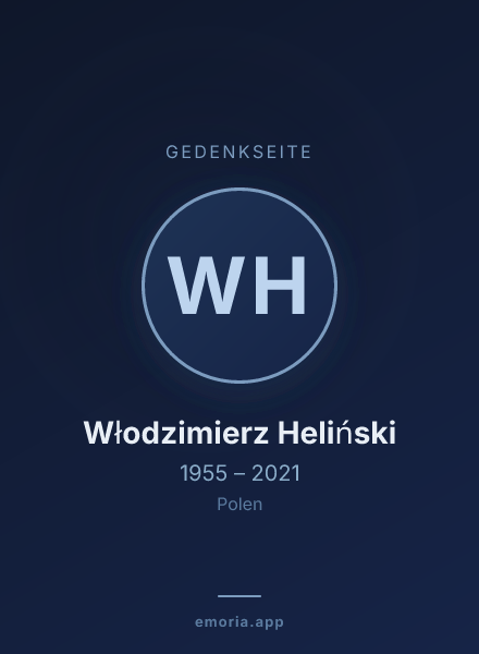 Gedenkportrait von Włodzimierz Heliński