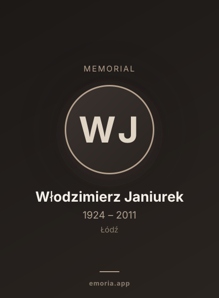 Memorial portrait of Włodzimierz Janiurek
