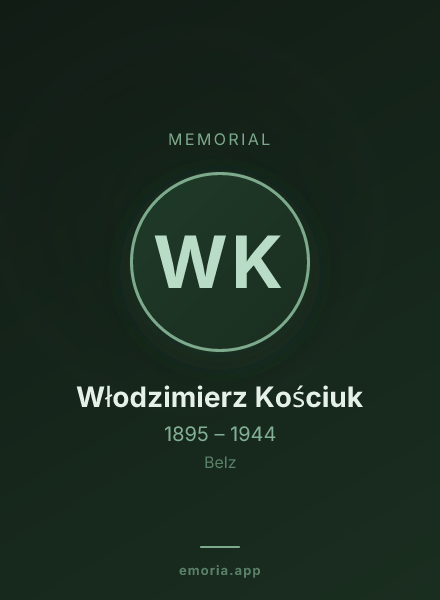 Memorial portrait of Włodzimierz Kościuk
