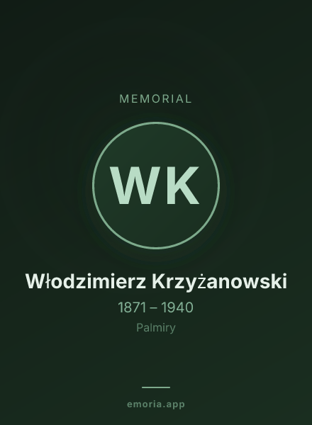 Memorial portrait of Włodzimierz Krzyżanowski