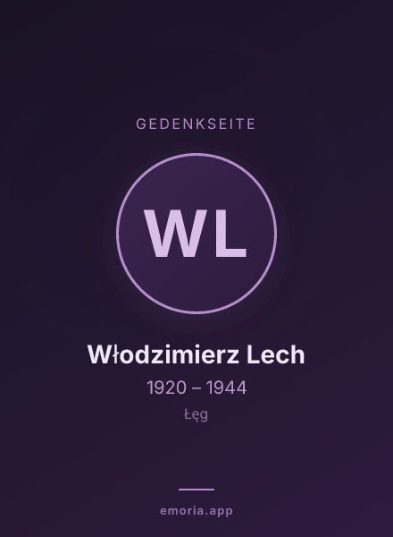 Gedenkportrait von Włodzimierz Lech