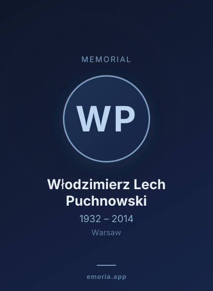 Memorial portrait of Włodzimierz Lech Puchnowski