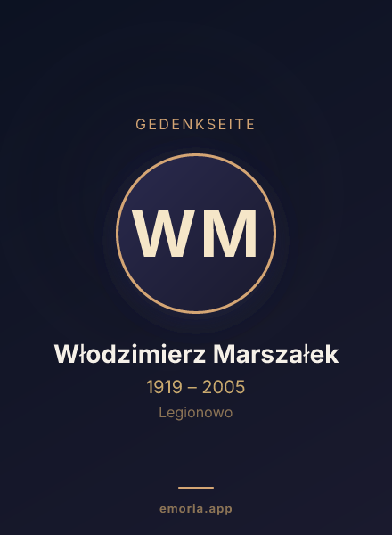 Gedenkportrait von Włodzimierz Marszałek