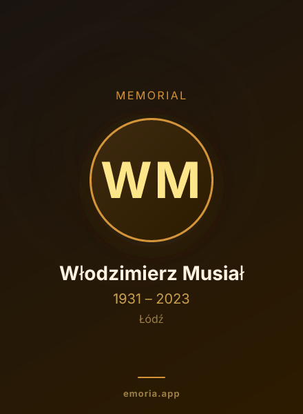 Memorial portrait of Włodzimierz Musiał