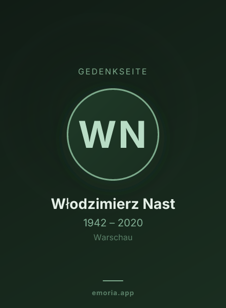 Gedenkportrait von Włodzimierz Nast