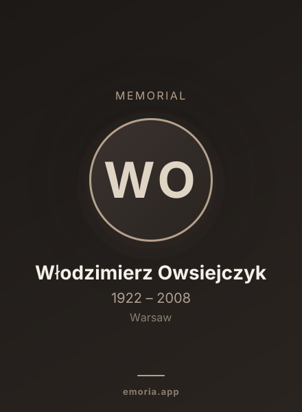Memorial portrait of Włodzimierz Owsiejczyk