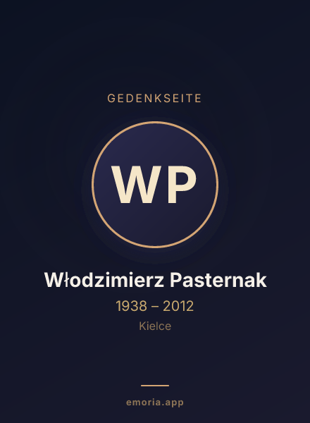 Gedenkportrait von Włodzimierz Pasternak