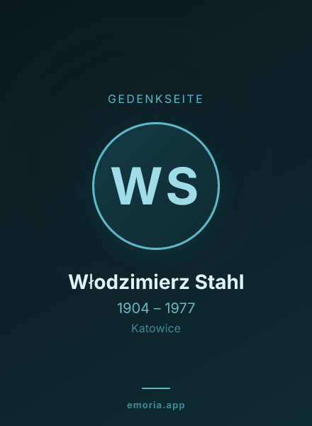 Gedenkportrait von Włodzimierz Stahl