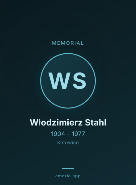 Memorial portrait of Włodzimierz Stahl