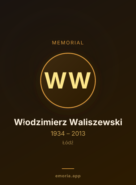 Memorial portrait of Włodzimierz Waliszewski