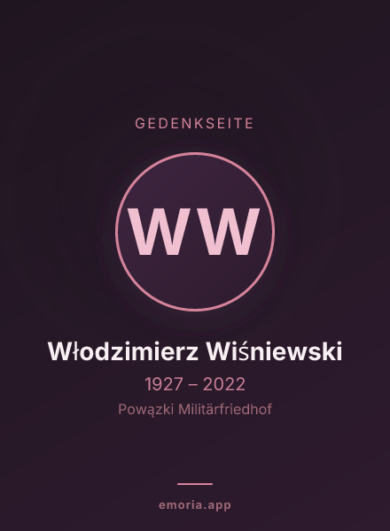 Gedenkportrait von Włodzimierz Wiśniewski