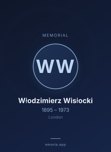 Memorial portrait of Włodzimierz Wisłocki