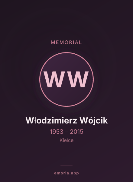 Memorial portrait of Włodzimierz Wójcik