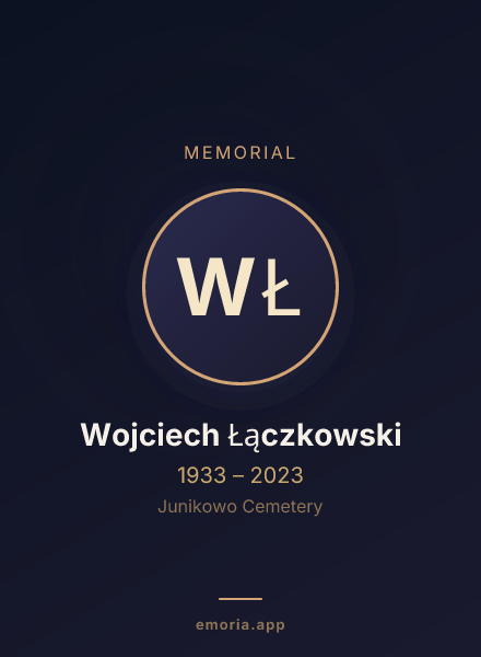 Memorial portrait of Wojciech Łączkowski