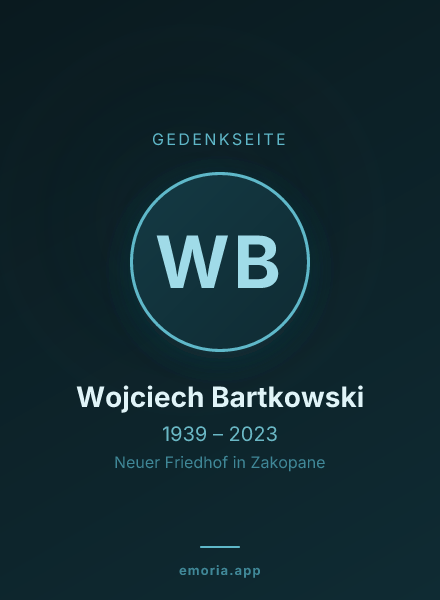 Gedenkportrait von Wojciech Bartkowski