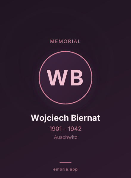 Memorial portrait of Wojciech Biernat